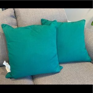 NWT! Ralph Lauren Euro Pillows- Set of 2 Green